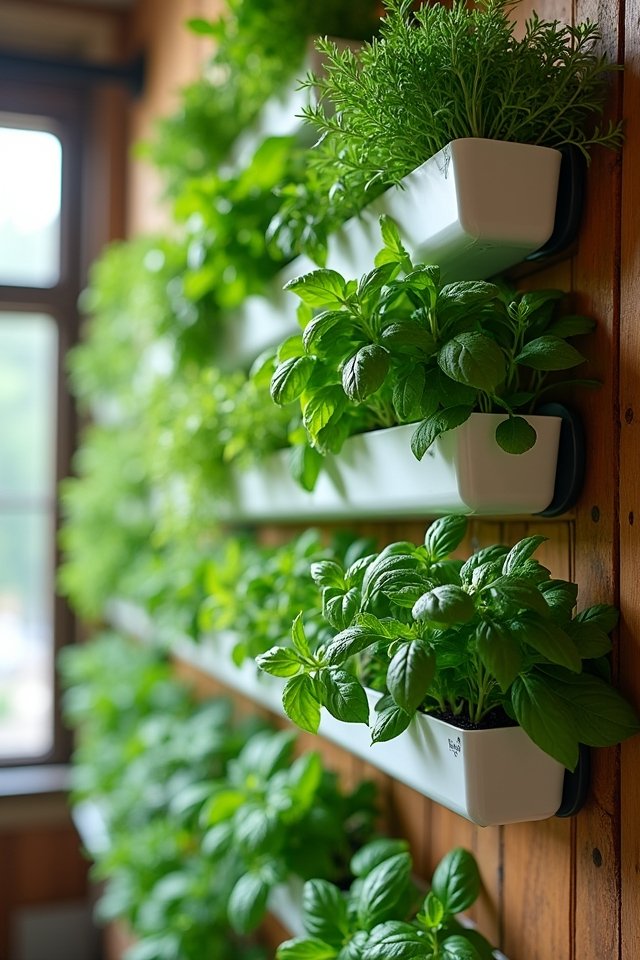 vertical hydroponic herb garden
