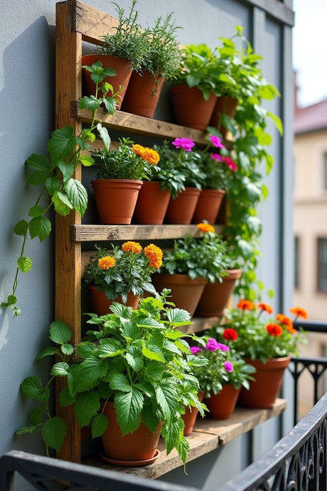 vertical pallet garden creation