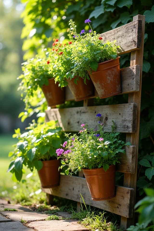 vertical pallet planter project