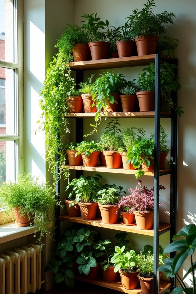 vertical plant display ideas
