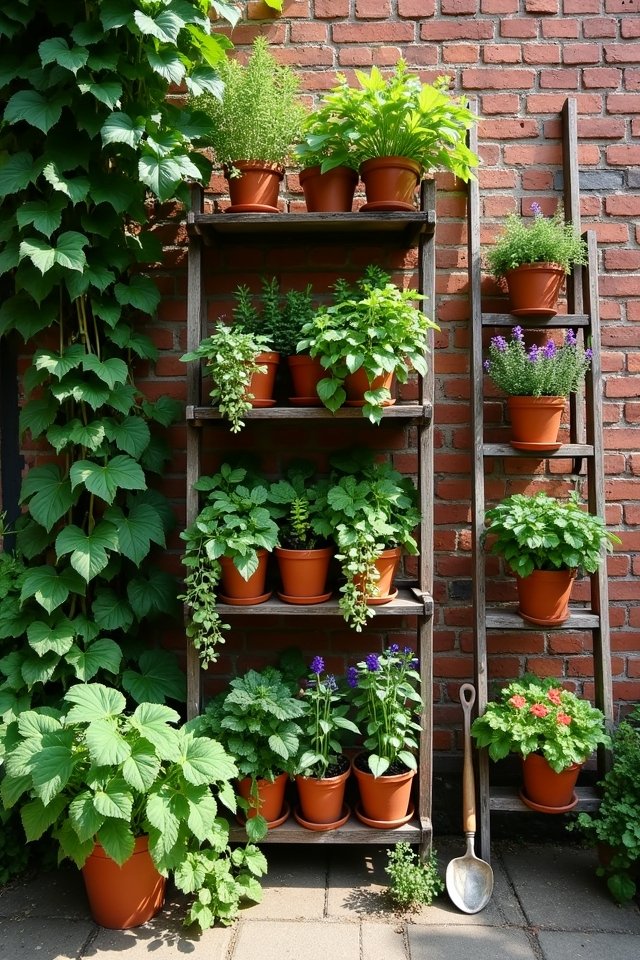 vertical plant display techniques