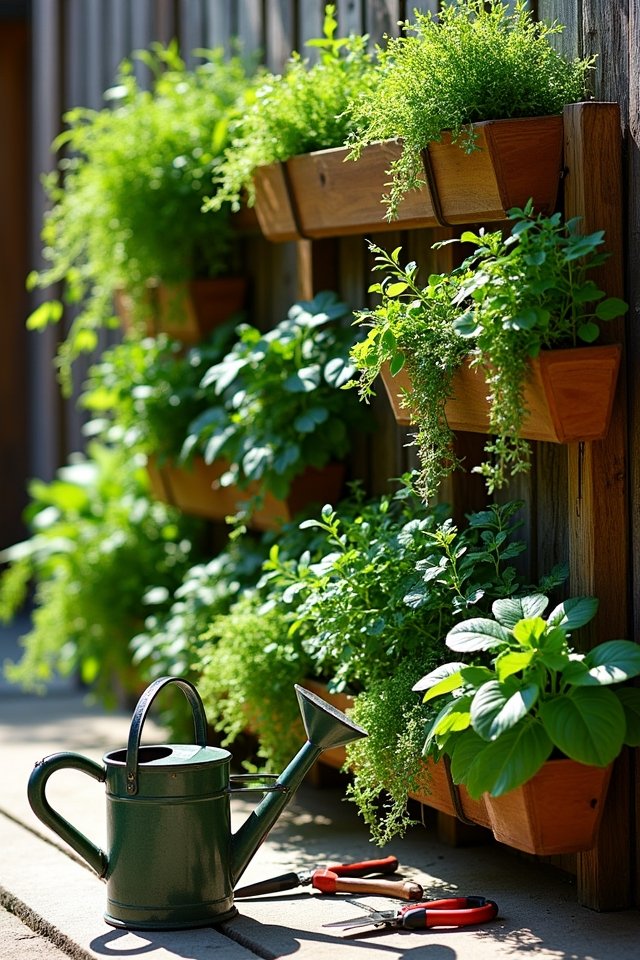 vertical planter wall care