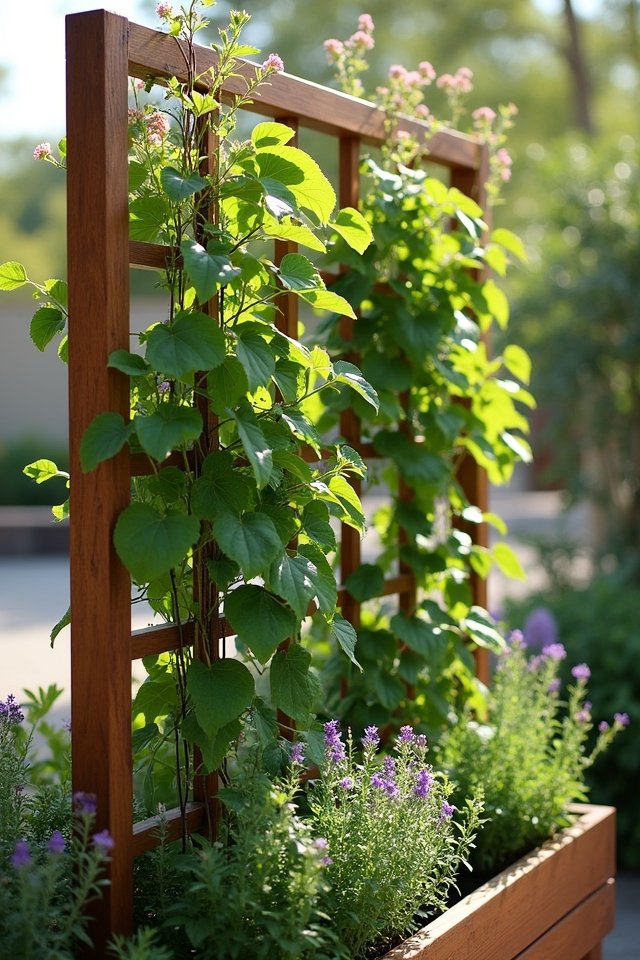 vertical trellis for climbers