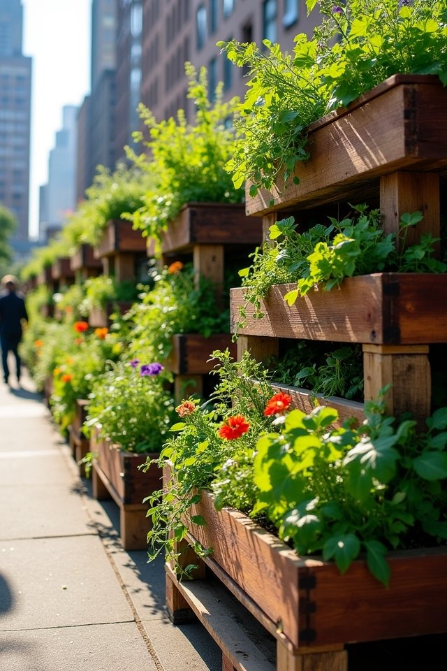 vertical urban gardening delight