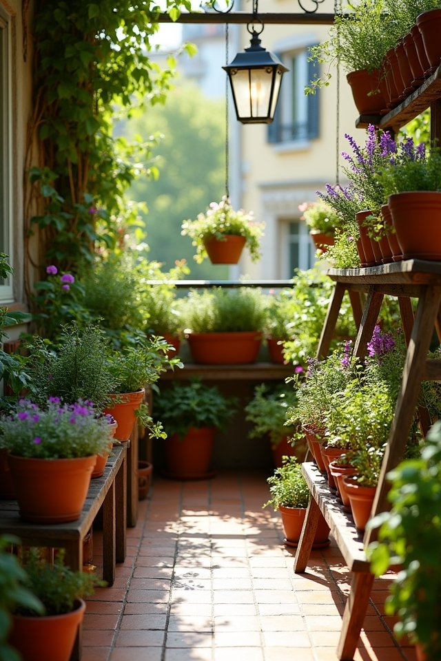 vibrant balcony garden oasis
