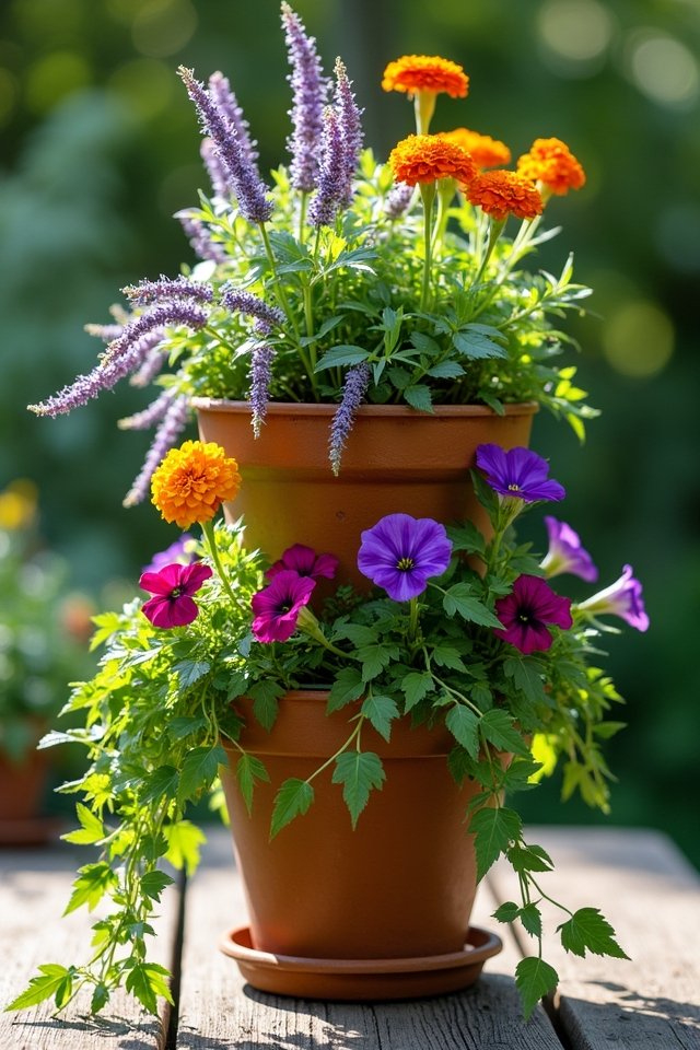 vibrant cascading floral arrangement