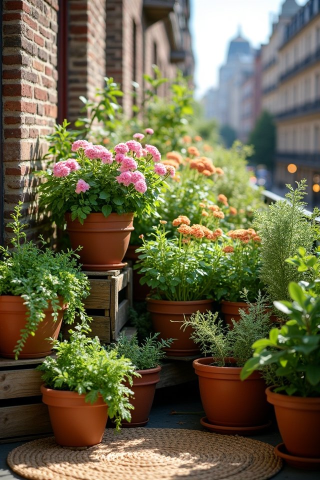vibrant container garden creativity