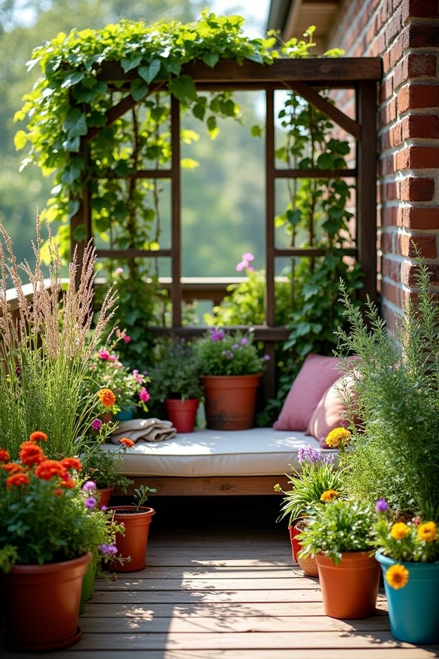 vibrant container garden paradise