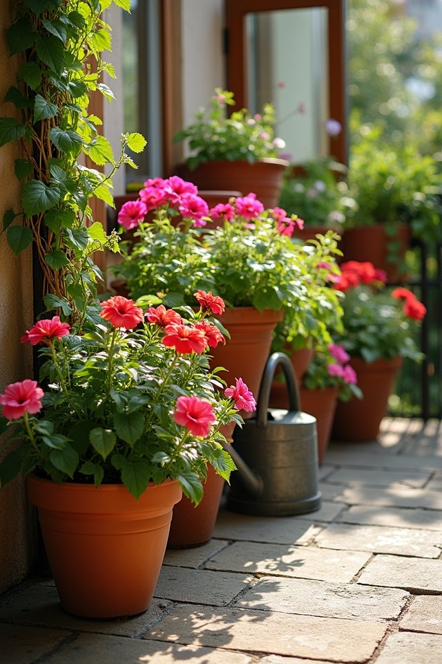 vibrant container gardening arrangements
