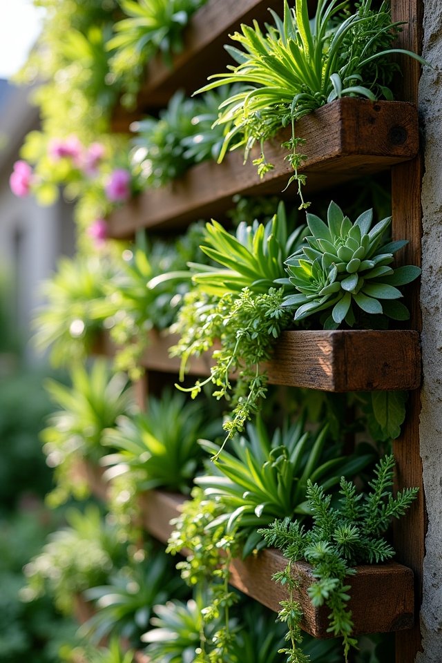 vibrant flowers and herbs