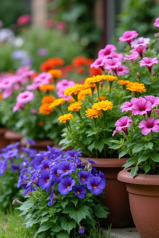 vibrant flowers for containers
