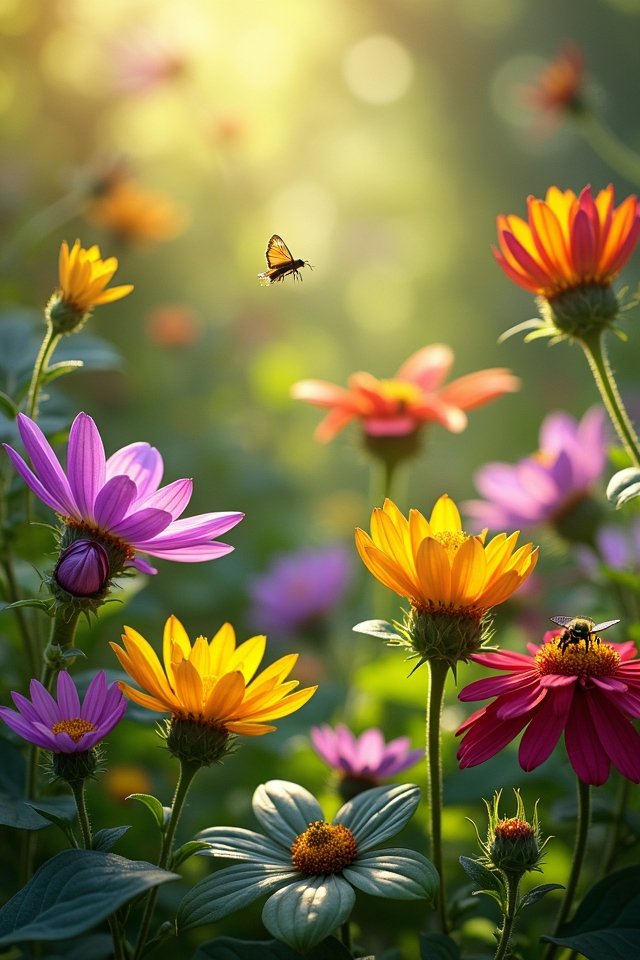 vibrant garden biodiversity celebration