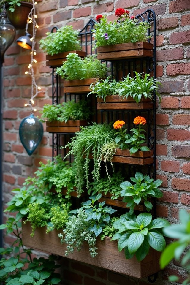 vibrant garden decorative elements