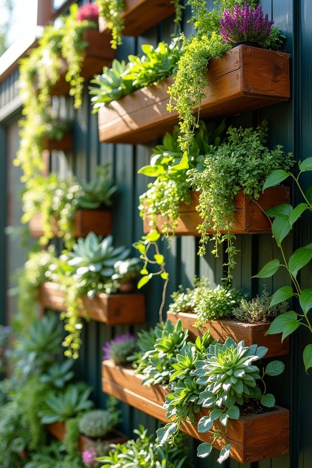 vibrant herbs and flowers