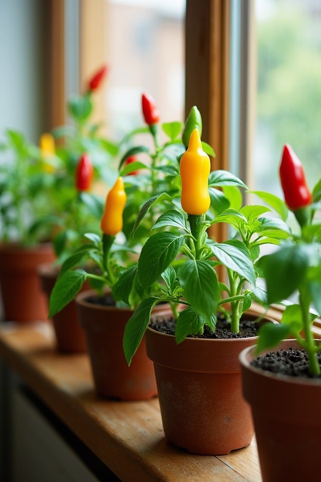 vibrant indoor pepper gardening