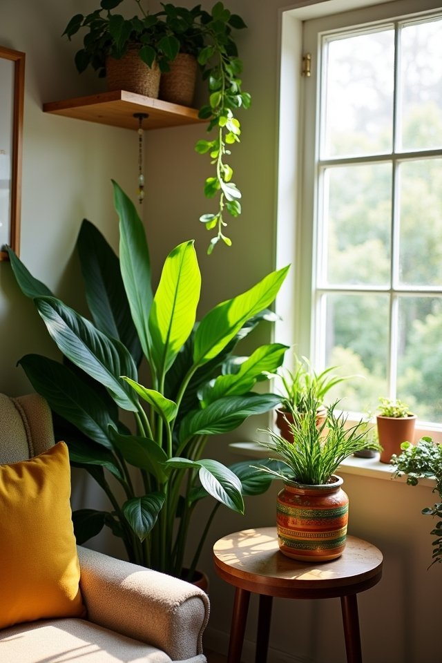 vibrant indoor plant arrangements