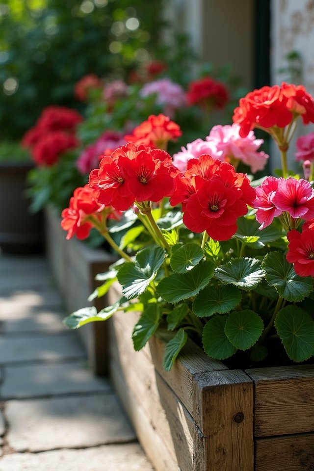 vibrant low maintenance geraniums thrive