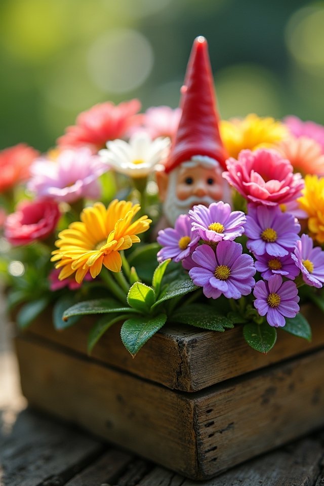 vibrant miniature garden flowers