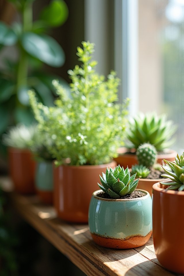 vibrant miniature garden pairings