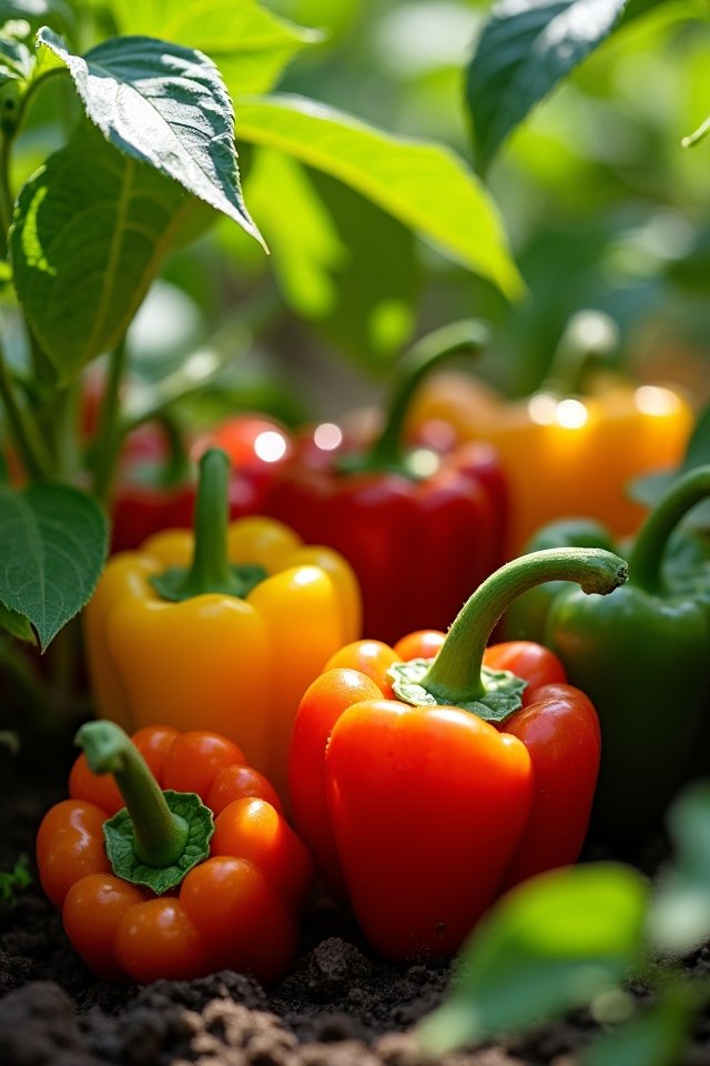 vibrant peppers for gardens