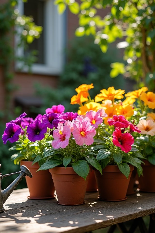 vibrant petunias for patios