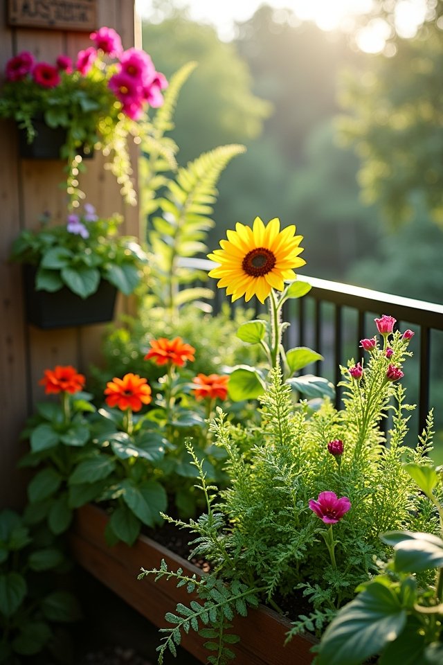 vibrant plants for vertical gardening