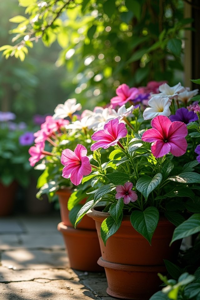 vibrant shade loving impatiens blooms