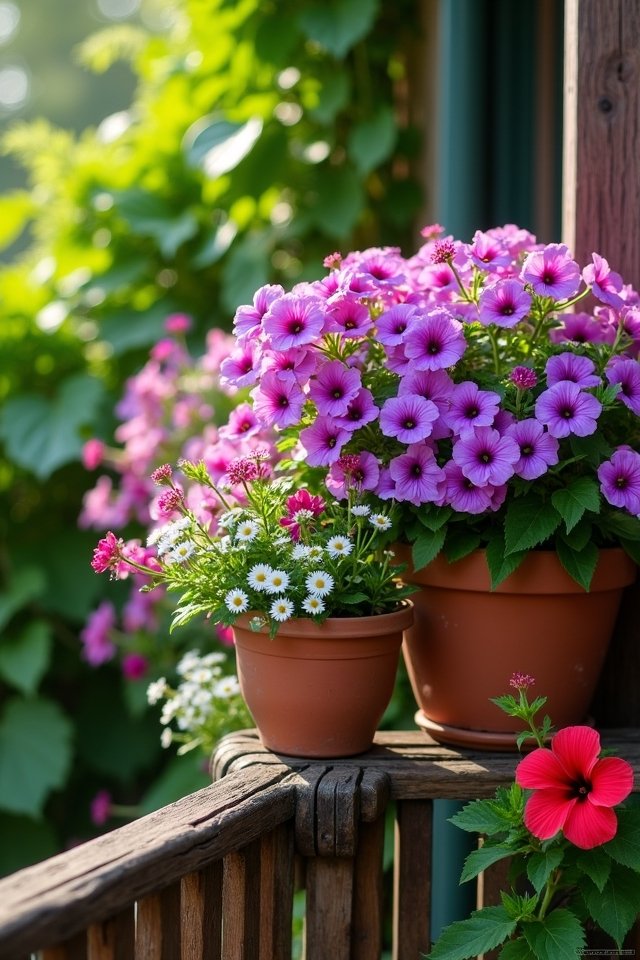 vibrant small patio gardens