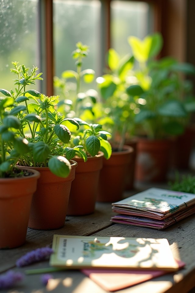vibrant spring herb selections