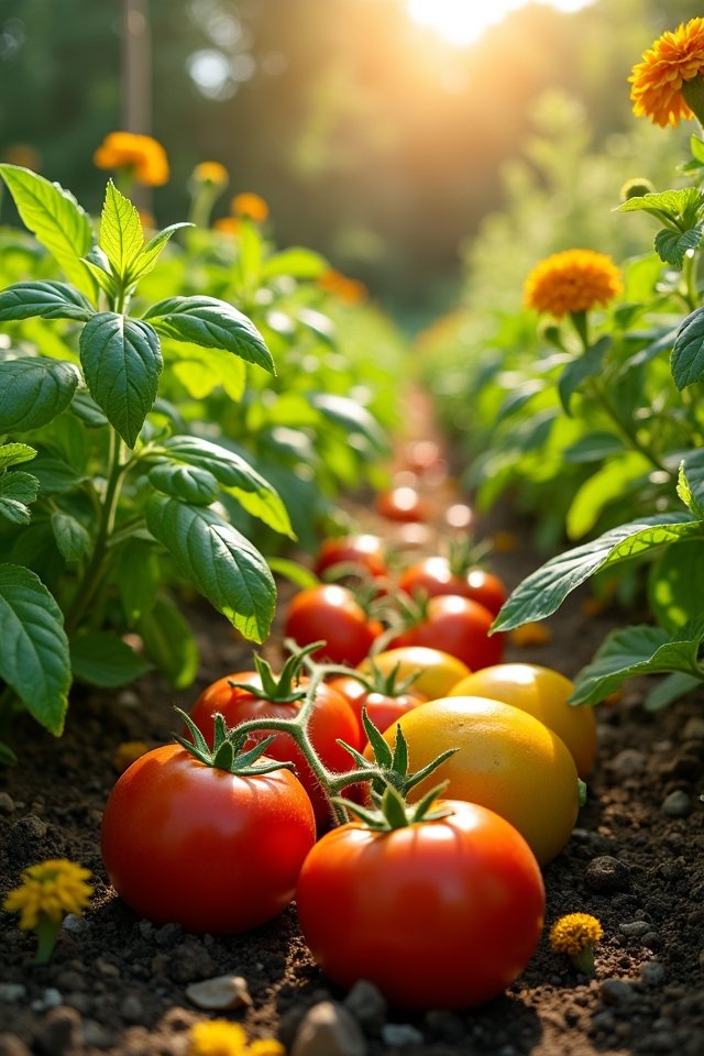 vibrant summer vegetable gardening