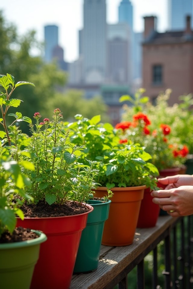 vibrant veggies in containers
