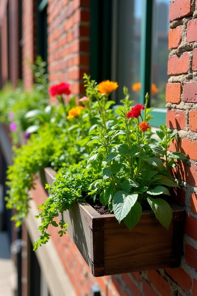 vibrant window box gardening