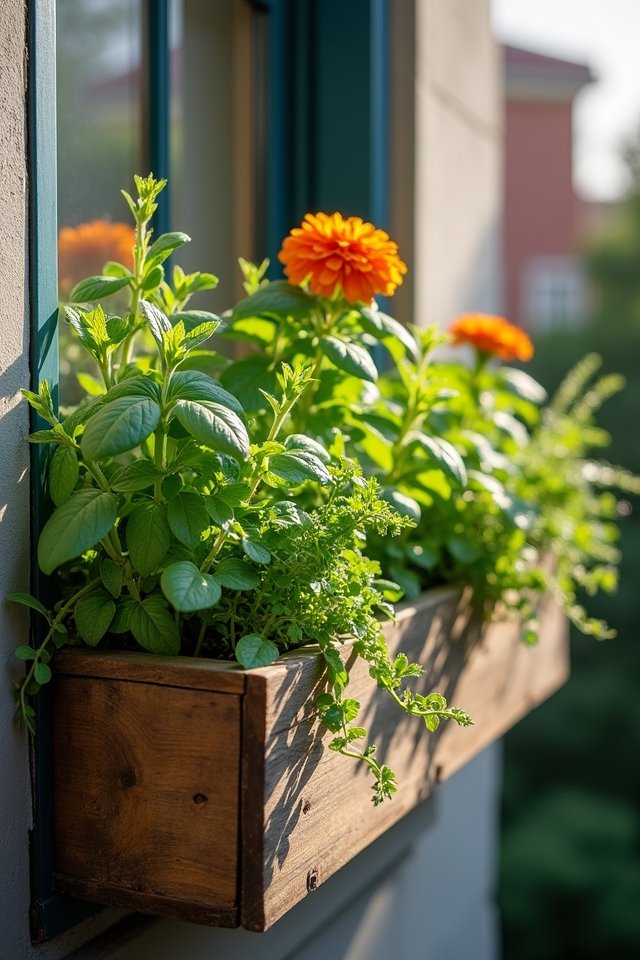 vibrant window box gardens