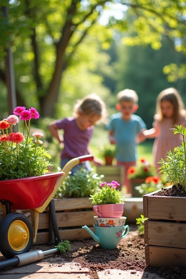 whimsical container gardening ideas