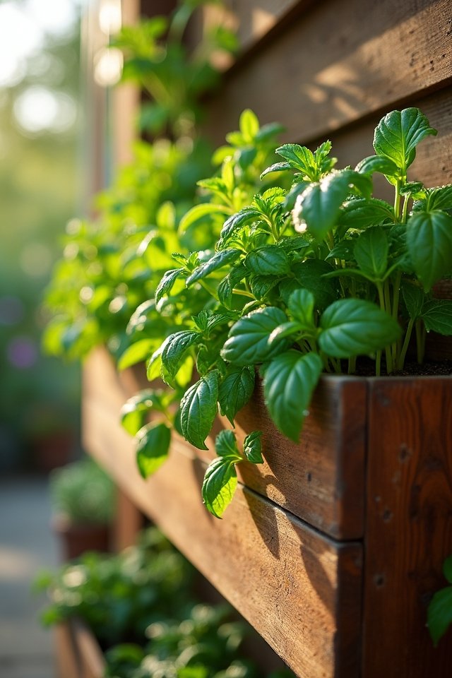 wood or metal planters