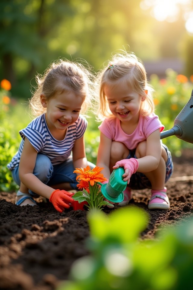 active gardening for kids