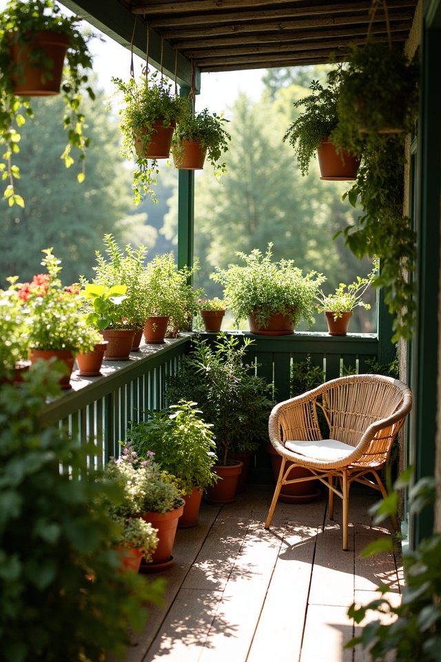 assess balcony dimensions and sunlight