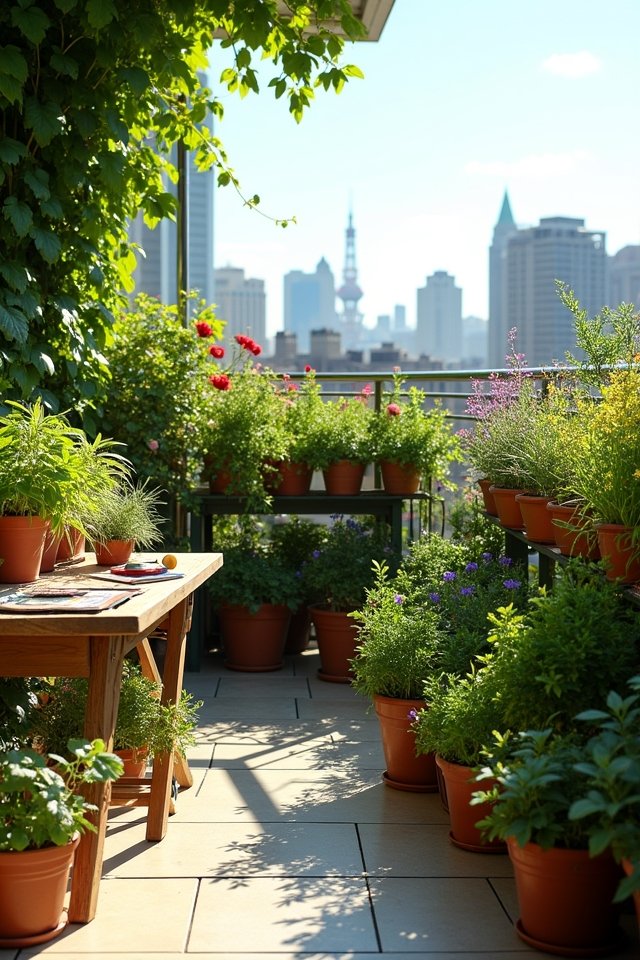 assess balcony sunlight and space