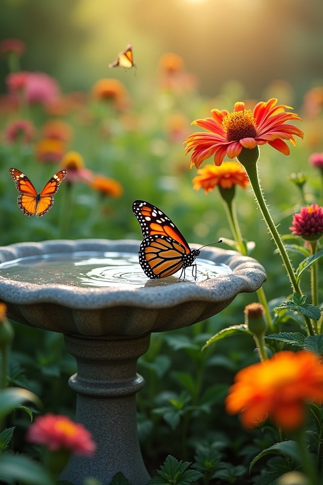 attract butterflies with water