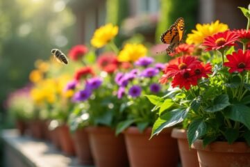 attract pollinators with containers