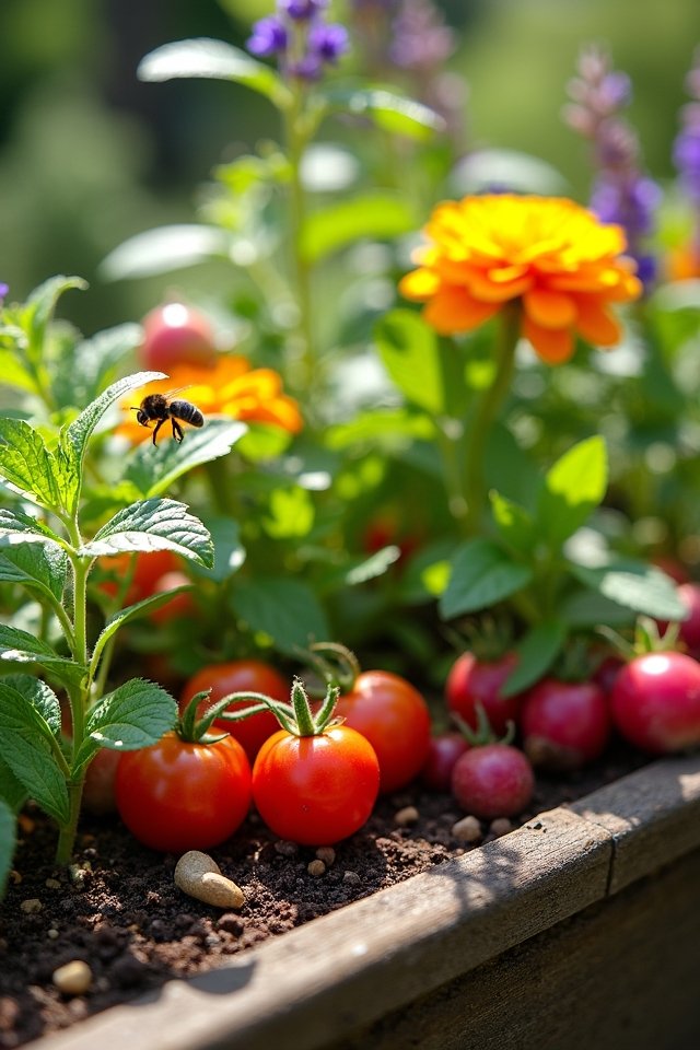 attracting pollinators with vegetables
