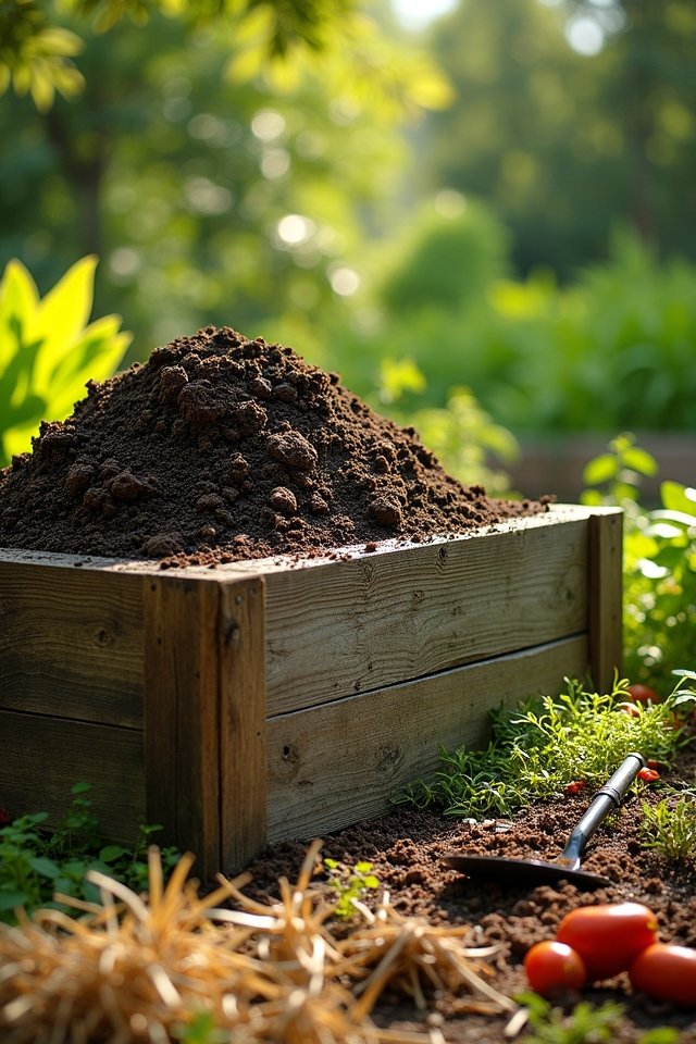 balanced composting materials mix