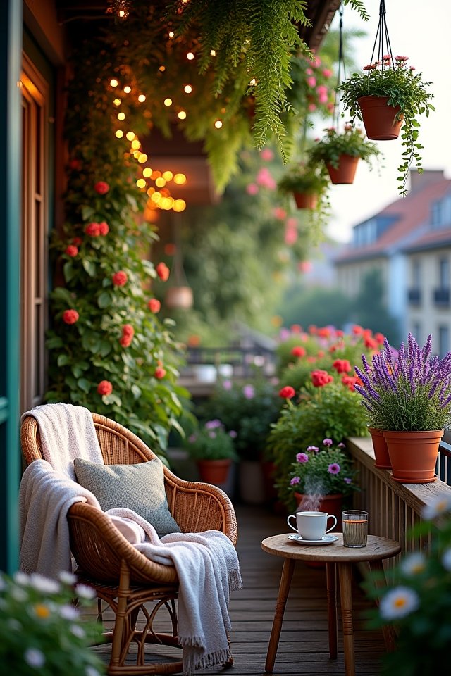 balcony garden relaxation oasis