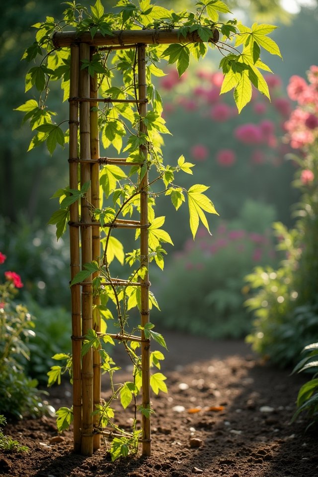 bamboo trellis for gardens