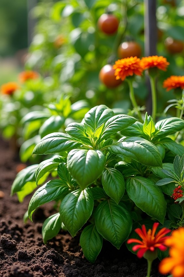 basil boosts pepper growth