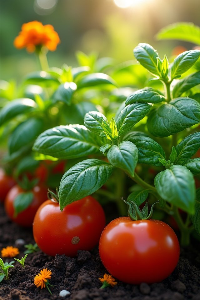 basil enhances vegetable gardens