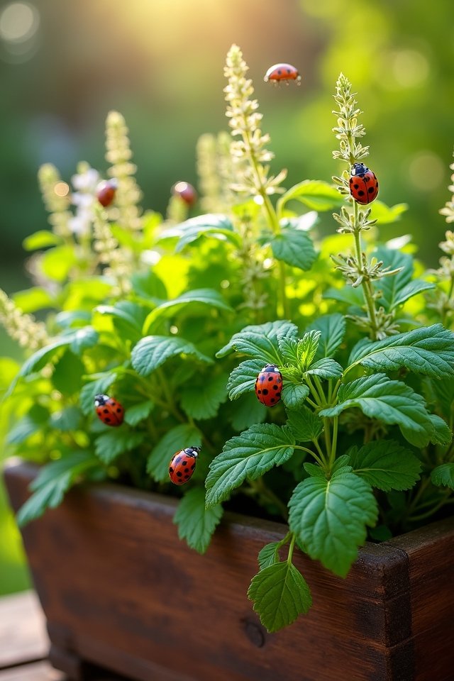beneficial insects protect herbs