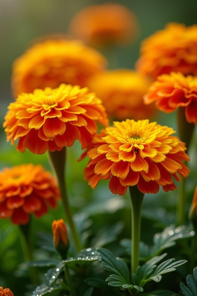 bright cheerful garden flowers