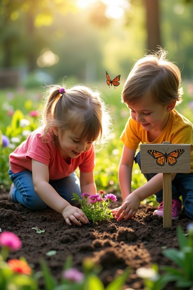 butterfly friendly backyard garden