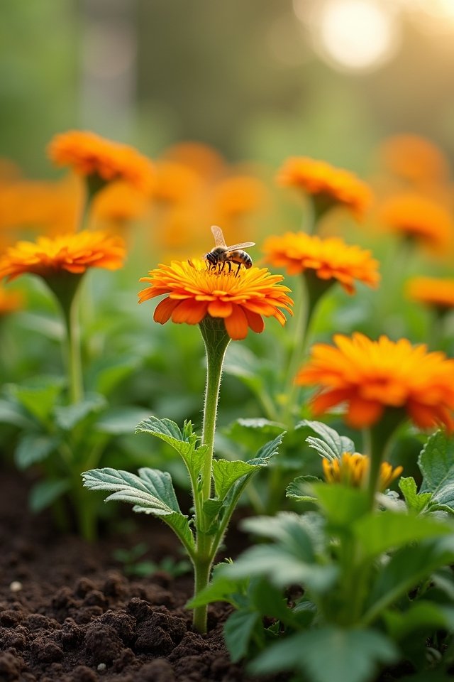 calendula attracts beneficial insects